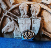 NEW - Chevalière Croix des Templiers & croix latérales