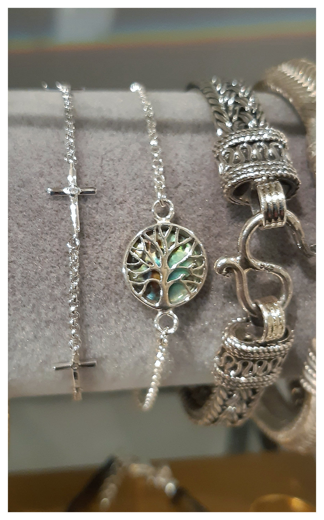Bracelet arbre de vie en argent 925 et abalone - NEW 2024
