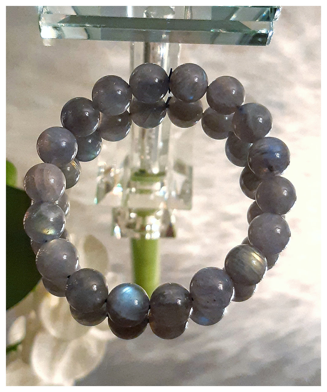 Bracelet en véritables labradorites pures - NEW