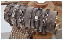 Superbe bracelet en argent - reproduction médiévale