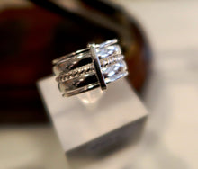 Superbe anneau en argent - pièce d'atelier composée de 5 bagues fines - NEW 2022
