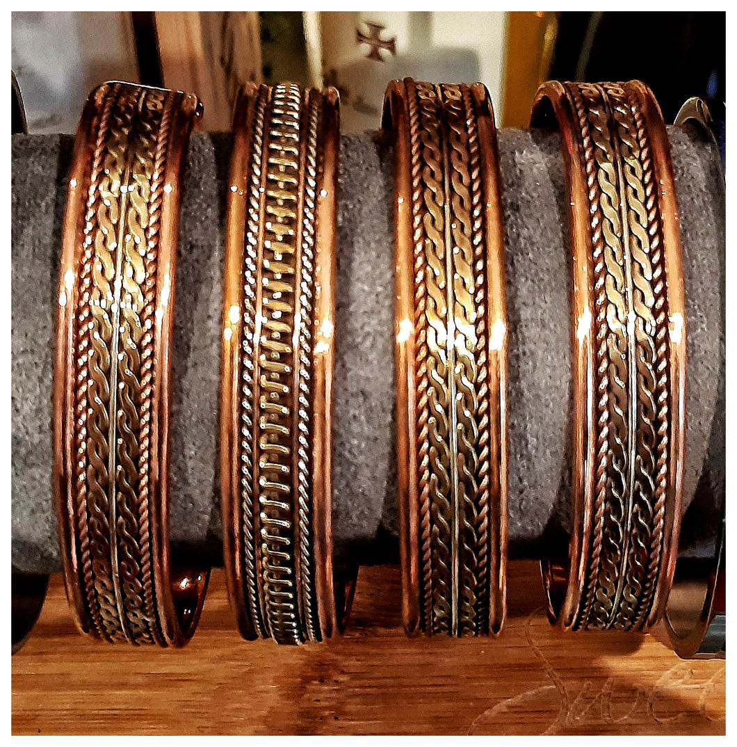 Bracelet en cuivre aimanté contre douleurs articulaires / Exclusivité Templar Soul