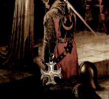 Croix des Templiers en vermeil et zircons - Création Templar Soul