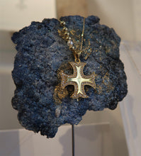Croix des Templiers en vermeil et zircons - Création Templar Soul