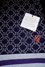 Écharpe classique Templar Soul - 100% laine mérinos (bleu - violet ou orange)