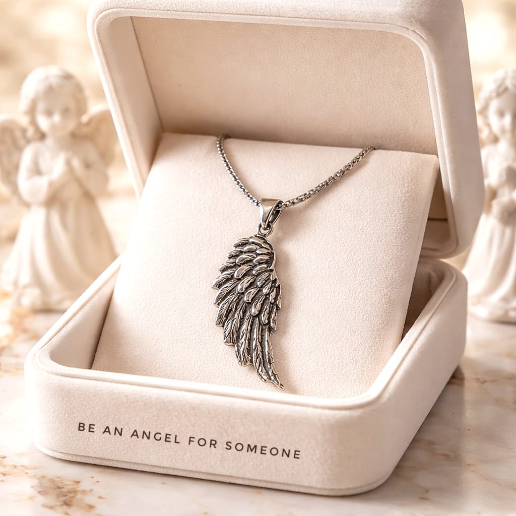Pendentif Aile d'Ange en argent 925 - NEW