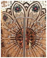 Boucles d'oreilles Cascades scintillantes en inox mordoré & cristaux Swarovski - NEW