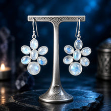 Boucles d'oreilles "Eclats de Lune" - Argent 925 et Pierres de Lune