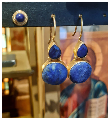 Boucles d'oreilles lapis lazuli 