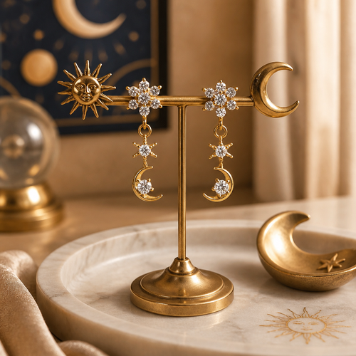 Boucles d'oreilles en vermeil 