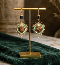Très jolies boucles d'oreilles Sacré Coeur - Gamme Florentine - NEW