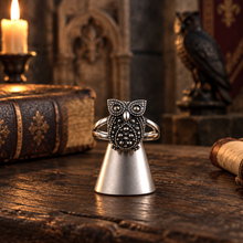 Bague Hibou en Argent – Le Gardien de la Nuit