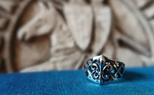 NEW - Très belle Chevalière Fleur de Lys ajourée - Argent 925
