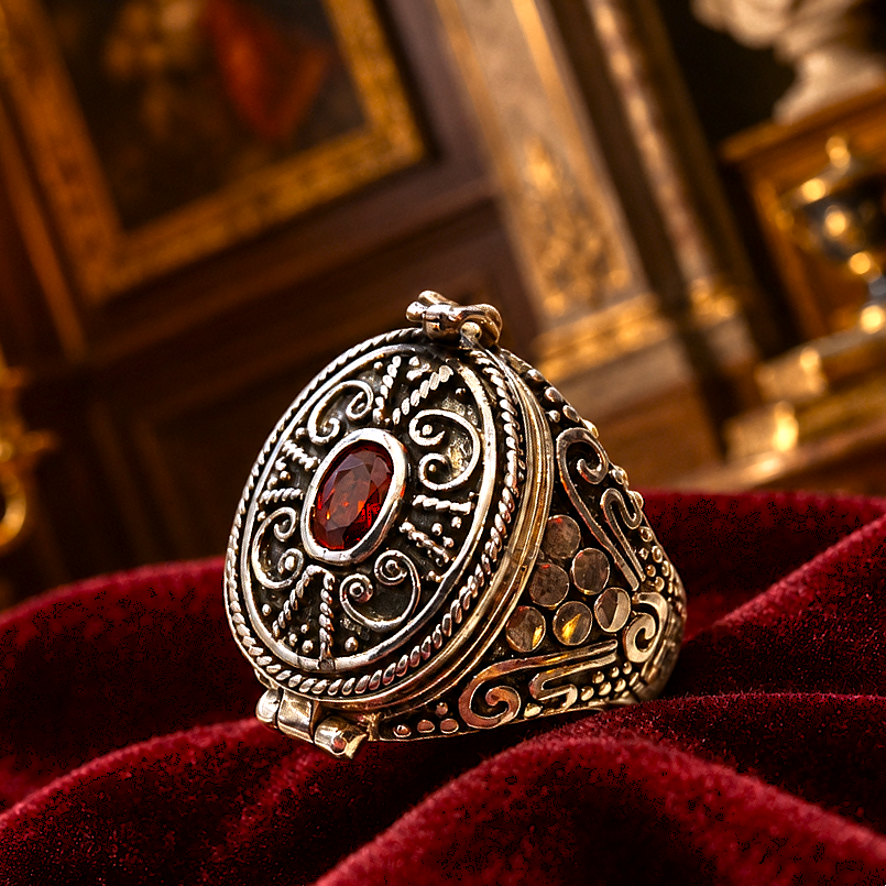 Bague Poison – Collection Médicis | Argent 925 & Grenat