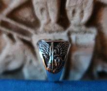 NEW - Chevalière Fleur de Lys & Archange Saint-Michel - argent 925