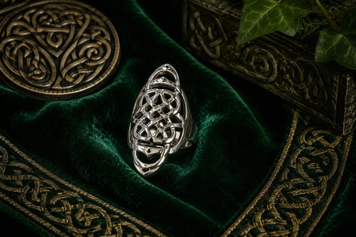 Bague Celtique d'exception en argent 925