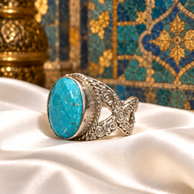 Bague Amazonite Naturelle – Argent 925 et Volutes d'Argent