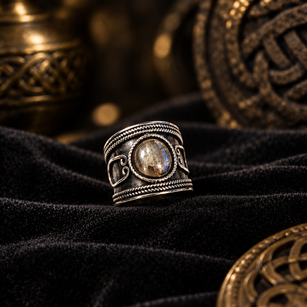 Bague Celtique – L'Œil de Divination – Argent 925