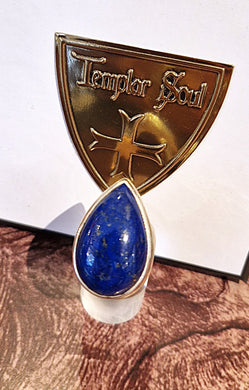Bague en argent & très beau lapis lazuli pur - NEW