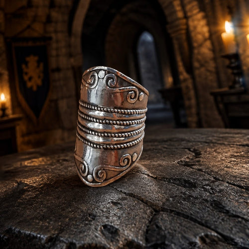 Bague médiévale en argent - Pièce d'exception