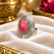 Bague Rubis d'Inde framboise – Argent 925 – Élégance Intemporelle