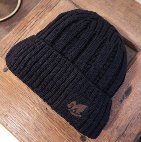Bonnet homme de TOP QUALITÉ fourré à l'intérieur - NOIR ou BLEU MARINE