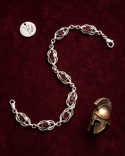 Bracelet Nœud d’Héraclès & Grenats - Argent 925