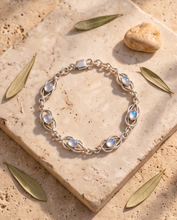 Bracelet Nœud d’Héraclès & Pierres de Lune - Argent 925