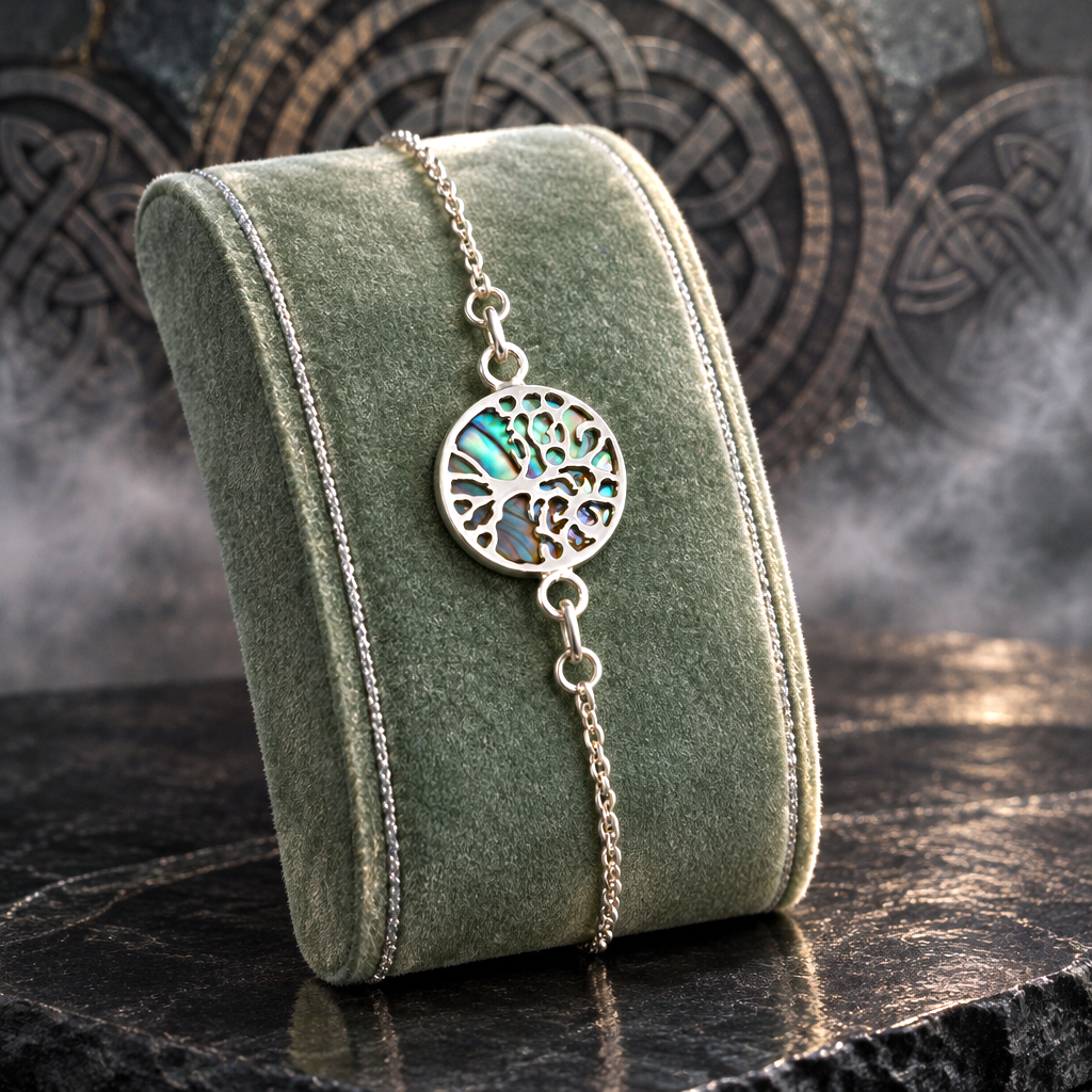 Bracelet Arbre de Vie – Argent 925 et Nacre Abalone