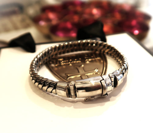 Bracelet artisanal - Superbe torsade en argent 925 - NEW