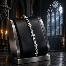 Bracelet Chaîne de Croix en Argent 925 – Inspiration Médiévale