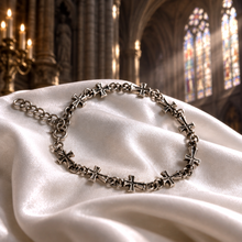 Bracelet Chaîne de Croix en Argent 925 – Inspiration Médiévale