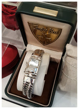 Bracelet double tresse en argent 925, superbe Master Piece!  -  Artisanal - NEW