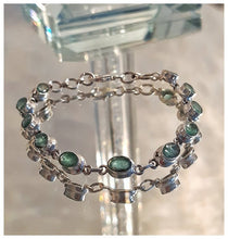 Superbe bracelet en argent & émeraudes véritables  - Coup de cœur 2025 - NEW