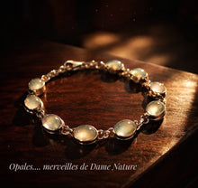 Superbe bracelet en argent & opales d'Ethiopie  - Réassort 2026