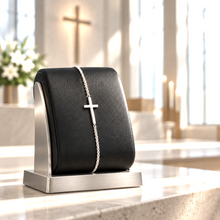 Bracelet Croix Minimaliste – Argent 925 / Mixte
