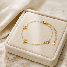 Très joli bracelet elfique en vermeil & résine Opaline - NEW