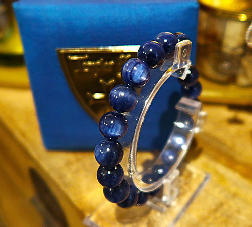 Splendide bracelet en cyanites bleues pures - PIECE UNIQUE - NEW