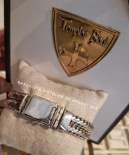 Bracelet double tresse en argent 925, superbe Master Piece!  -  Artisanal - NEW
