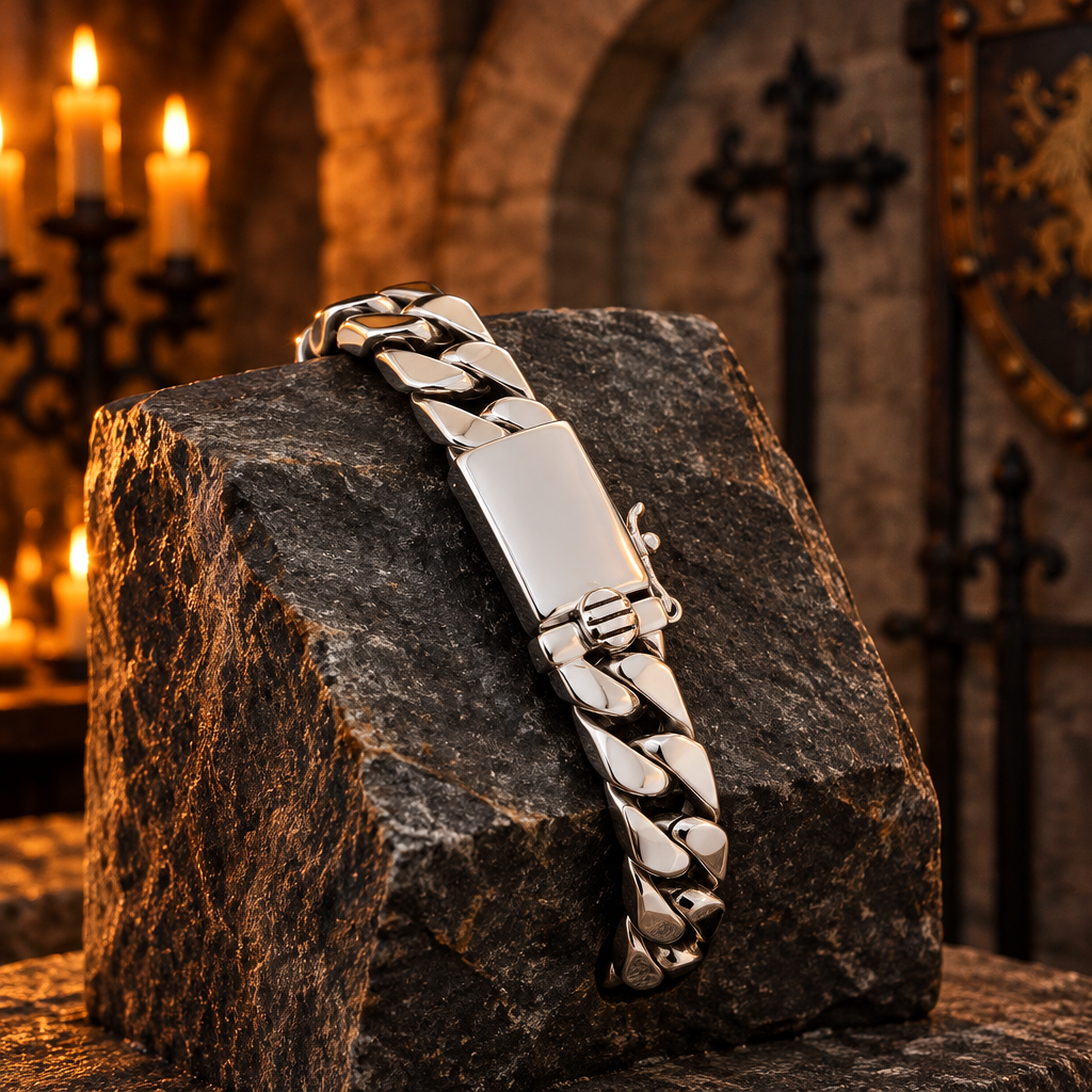 Bracelet Gourmette de Caractère – Argent 925 | Maille Large