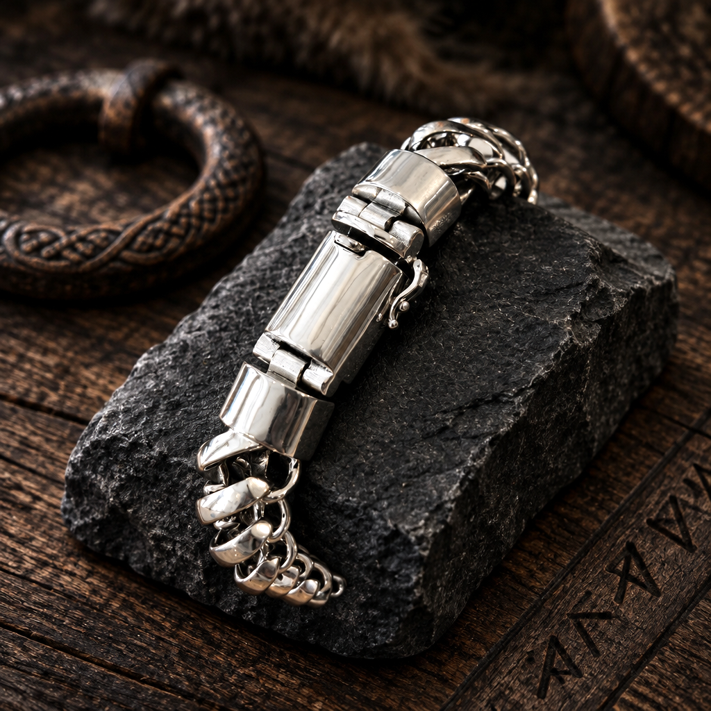 Bracelet Gourmette de Caractère – Argent 925 | Maille Entrelacée