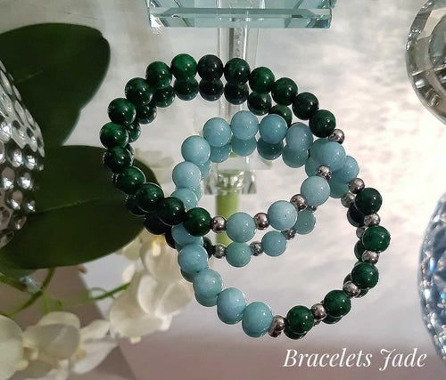 Bracelet raffiné de perles de Jade 100% naturelles - NEW