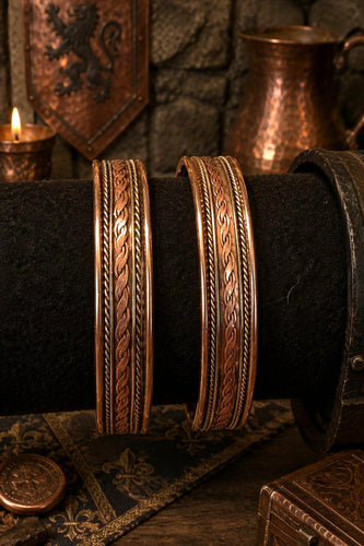 Bracelet en cuivre aimanté contre douleurs articulaires / Exclusivité Templar Soul