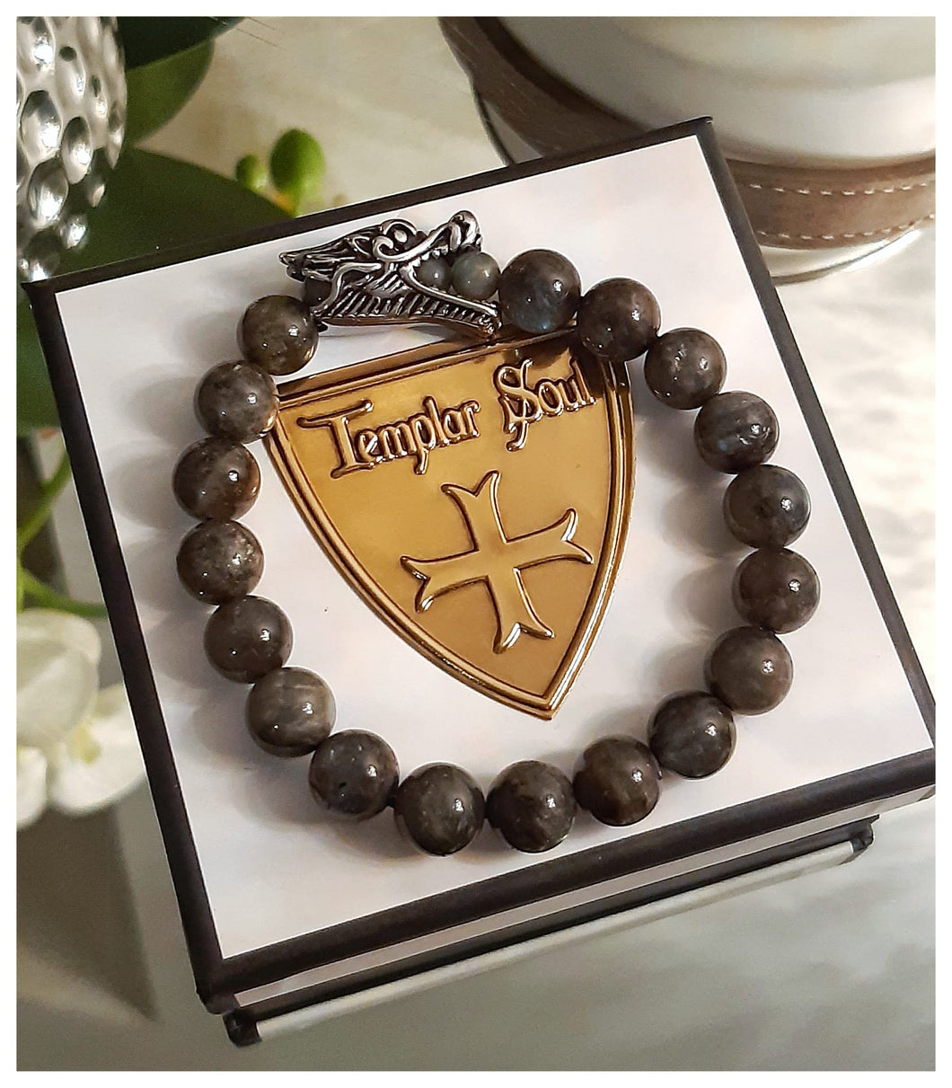 Bracelet Viking en obsidiennes pures & véritables - NEW