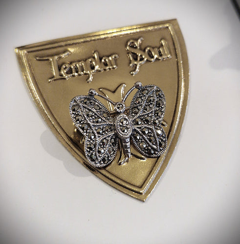 Broche Papillon en argent 925 & marcassites - Collection Belle Epoque