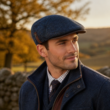 Casquette en lainage sport-chic - Bleu Ardoise