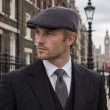 Casquette Gentleman en velours côtelé gris 100% coton - "So British"