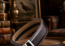 Ceinture Héritage "Wengé" - Boucle automatique et taille sur mesure adaptable!