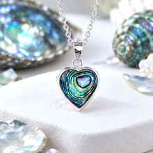 Pendentif Cœur en Argent 925 et Abalone – Reflets de l'Océan