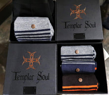 Coffret de 3 paires de chaussettes Made in France "Templar Soul" 100% Coton (Alsace)